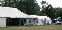 Zoo at Ufford: the beer and music marquee - clickto enlarge